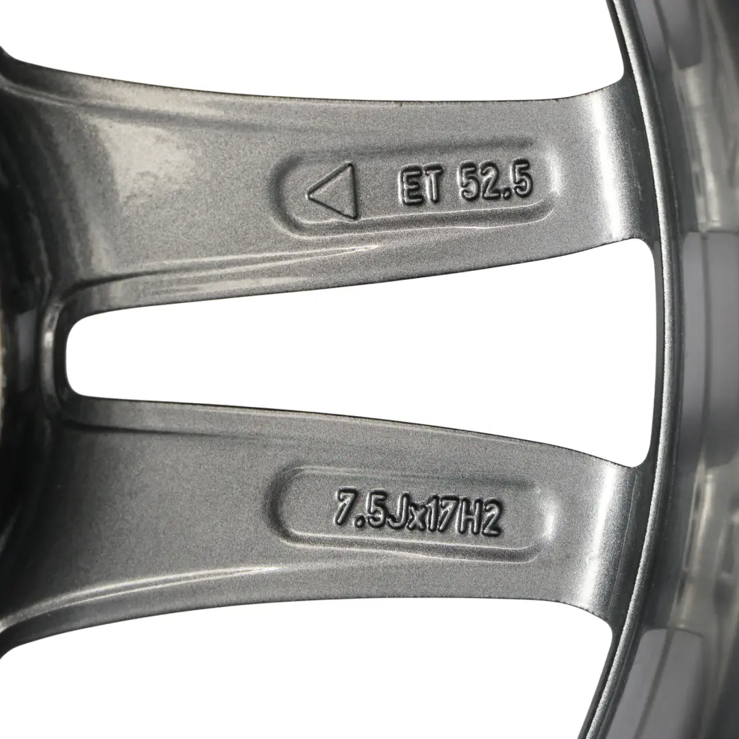 Mercedes W176 Wheel Alloy Rim 17" 5 Double Spoke ET:52.5 7.5J - SKU A2464010302-3 - Part number A2464010302