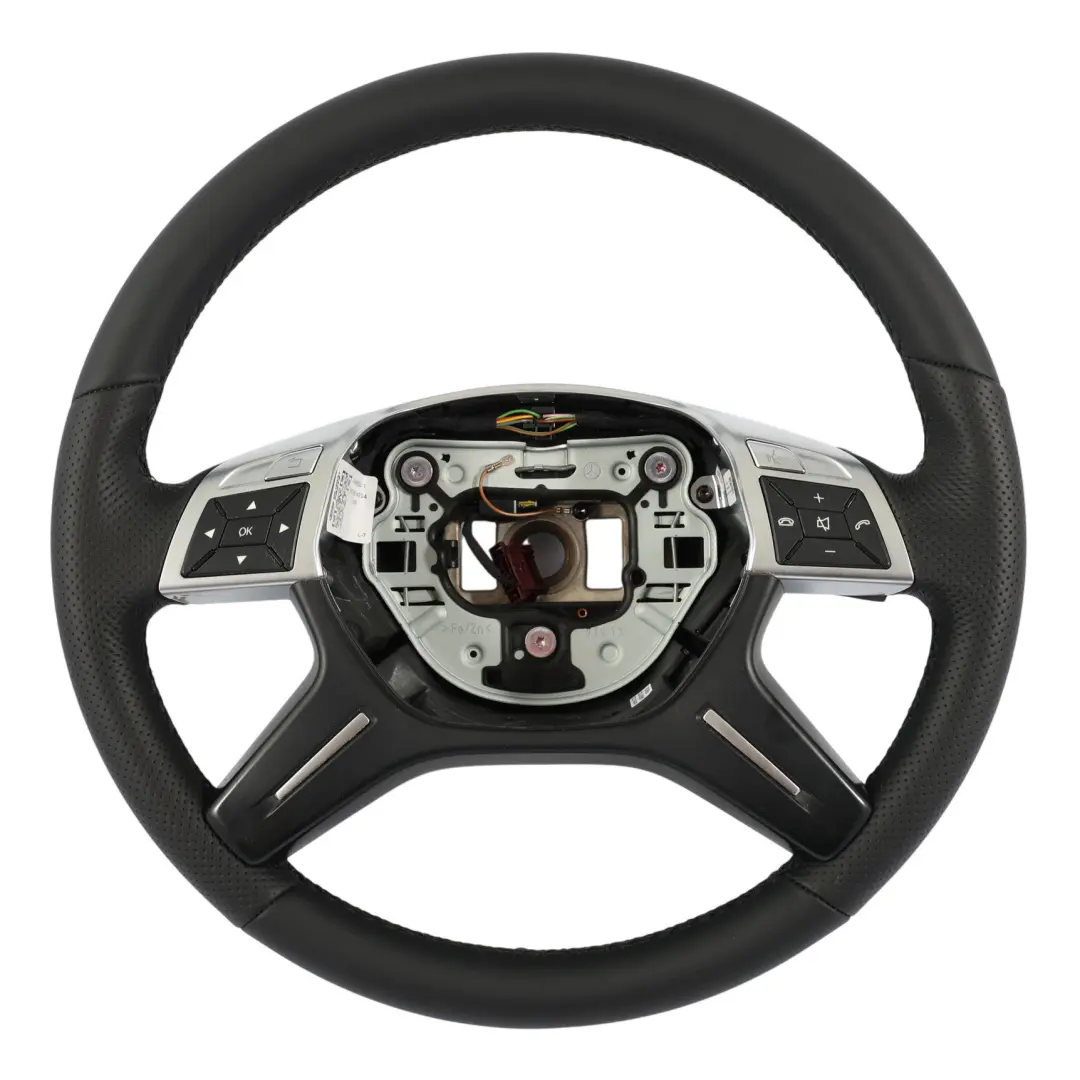 Mercedes W204 NEW Black Leather Steering Wheel Multifunction - SKU A2464601503-1 - Part number A2464601503