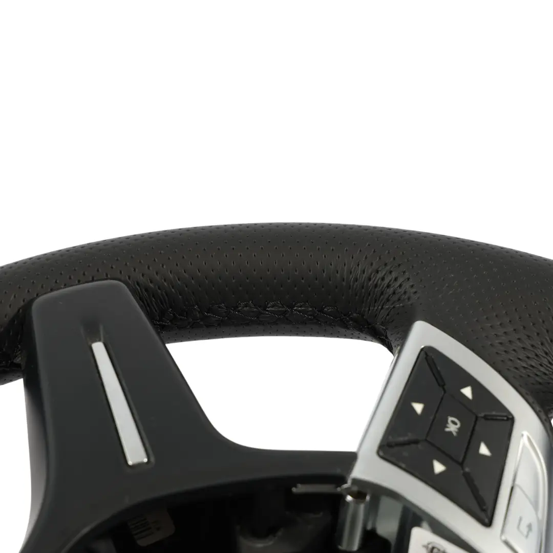 Leather Steering Wheel Multifunction to Mercedes W204 NEW Black with Part number A2464601503 Mercedes W204 NEW Black Leather Steering Wheel Multifunction - SKU A2464601503-1 - Part number A2464601503