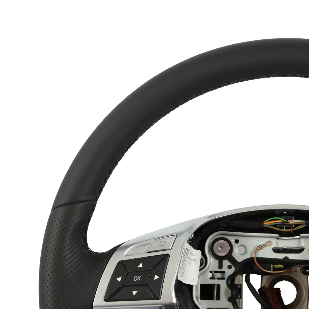 Mercedes W204 NEW Black Leather Steering Wheel Multifunction - SKU A2464601503-1 - Part number A2464601503