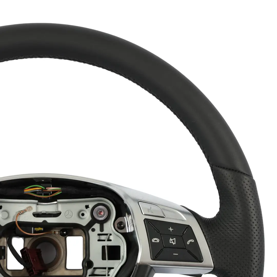 Mercedes W204 NEW Black Leather Steering Wheel Multifunction - SKU A2464601503-1 - Part number A2464601503
