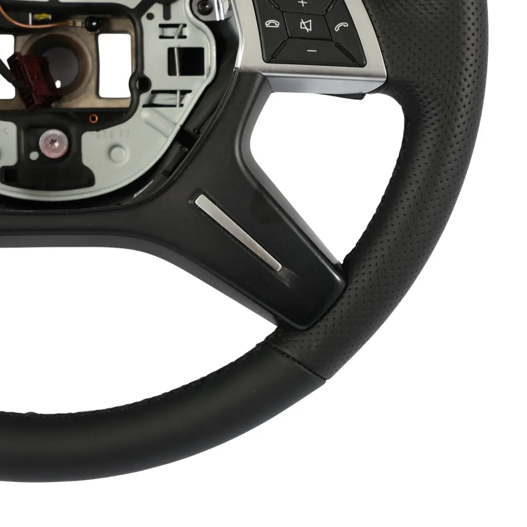 Mercedes W204 NEW Black Leather Steering Wheel Multifunction - SKU A2464601503-1 - Part number A2464601503