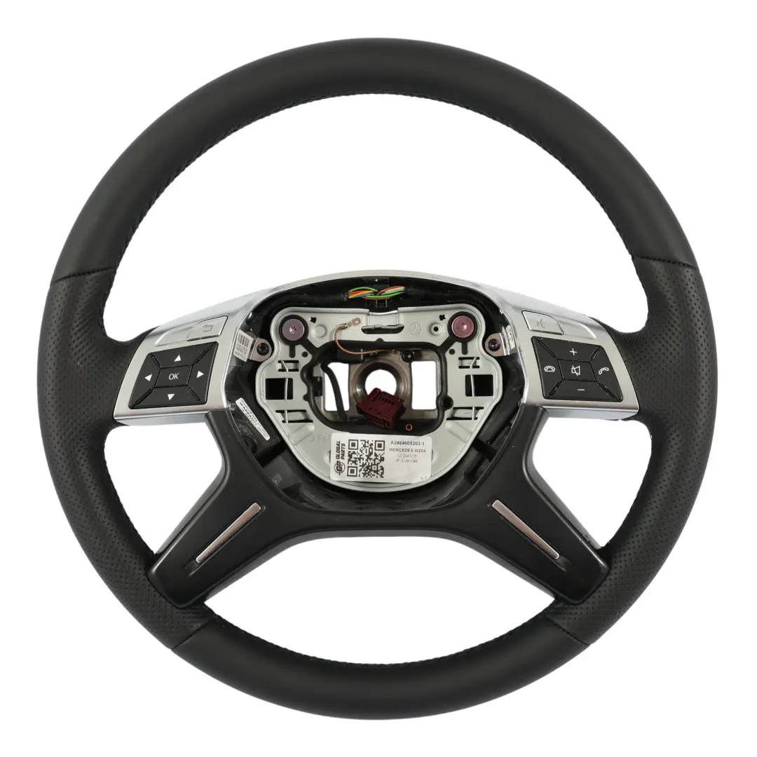 Mercedes W204 NUOVO Volante In Pelle Nera Multifunzione - SKU A2464605203-1 - Numero di parte A2464605203