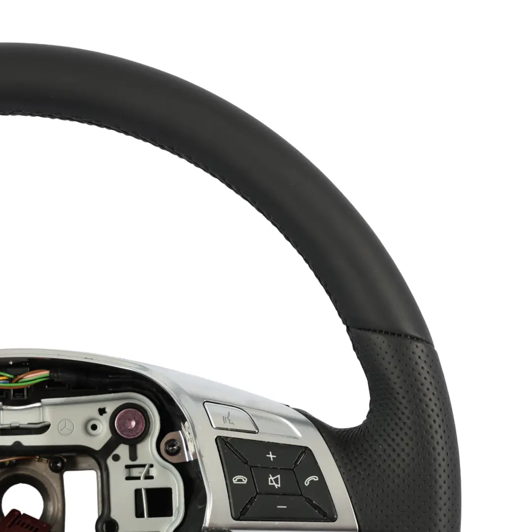 Mercedes W204 NEW Black Leather Steering Wheel Multifunction - SKU A2464605203-1 - Part number A2464605203