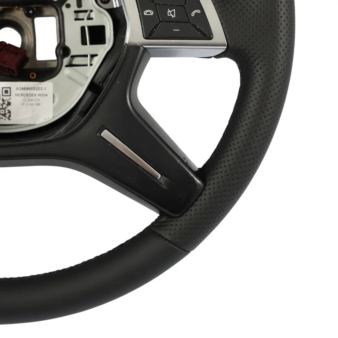 NUEVO Volante de Cuero Negro Multifunción para Mercedes W204 con número de pieza A2464605203 Mercedes W204 NUEVO Volante de Cuero Negro Multifunción - SKU A2464605203-1 - Número de pieza A2464605203
