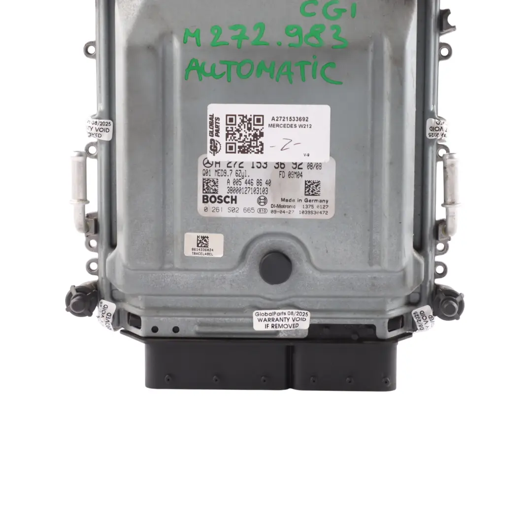 Mercedes S212 E350 CGI M272.983 292HP Engine Module ECU Automatic - SKU A2721533692 - Part number A2721533692