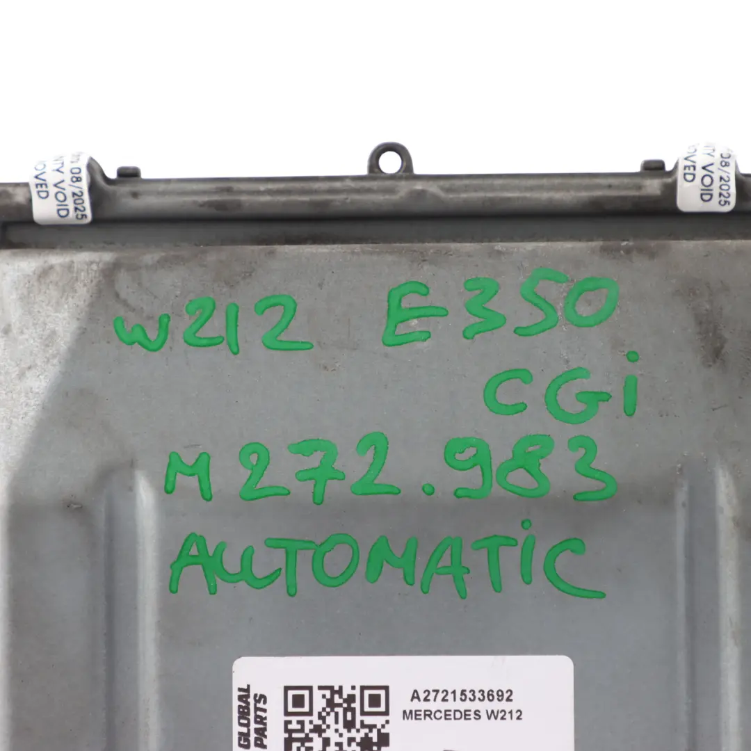 Mercedes S212 E350 CGI M272.983 292HP Engine Module ECU Automatic - SKU A2721533692 - Part number A2721533692