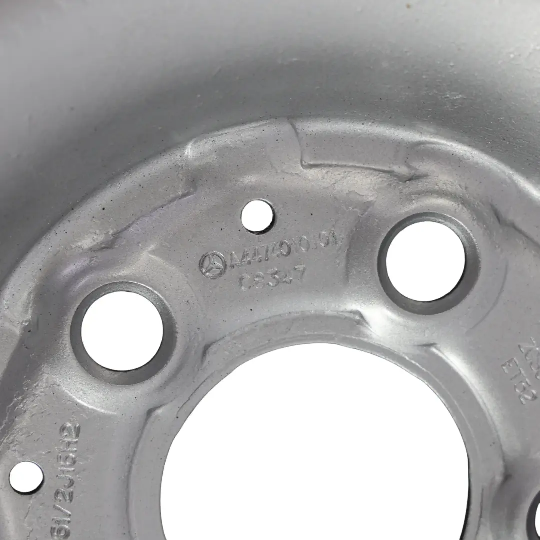 Llanta Mercedes Vito W447 Acero 16" 6.5J ET:52 para con número de pieza A4474010101 Llanta Mercedes Vito W447 Acero 16" 6.5J ET:52 - SKU A4474010101-2 - Número de pieza A4474010101