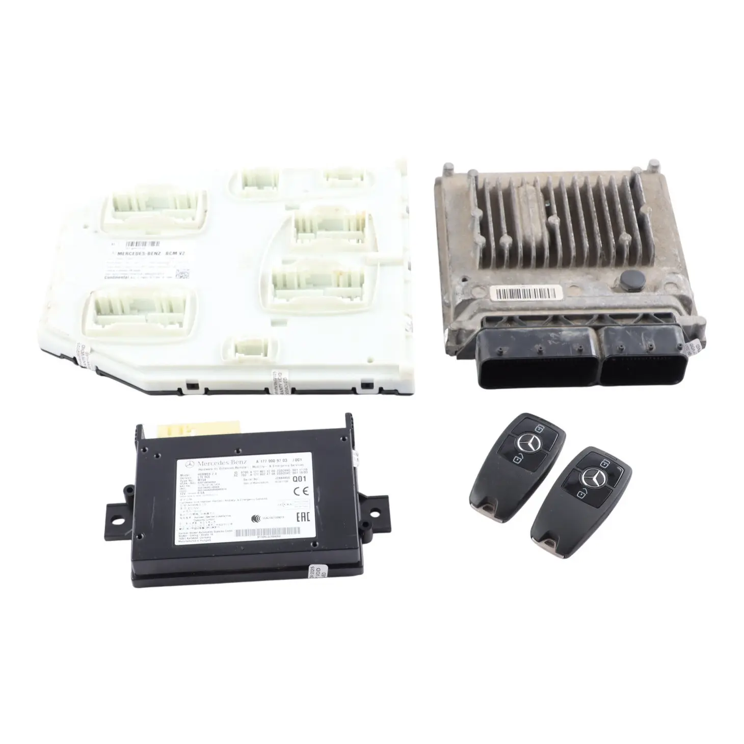Mercedes Sprinter W910 314 CDI OM651.958 143HP Engine ECU Kit A6519003603 2 Keys