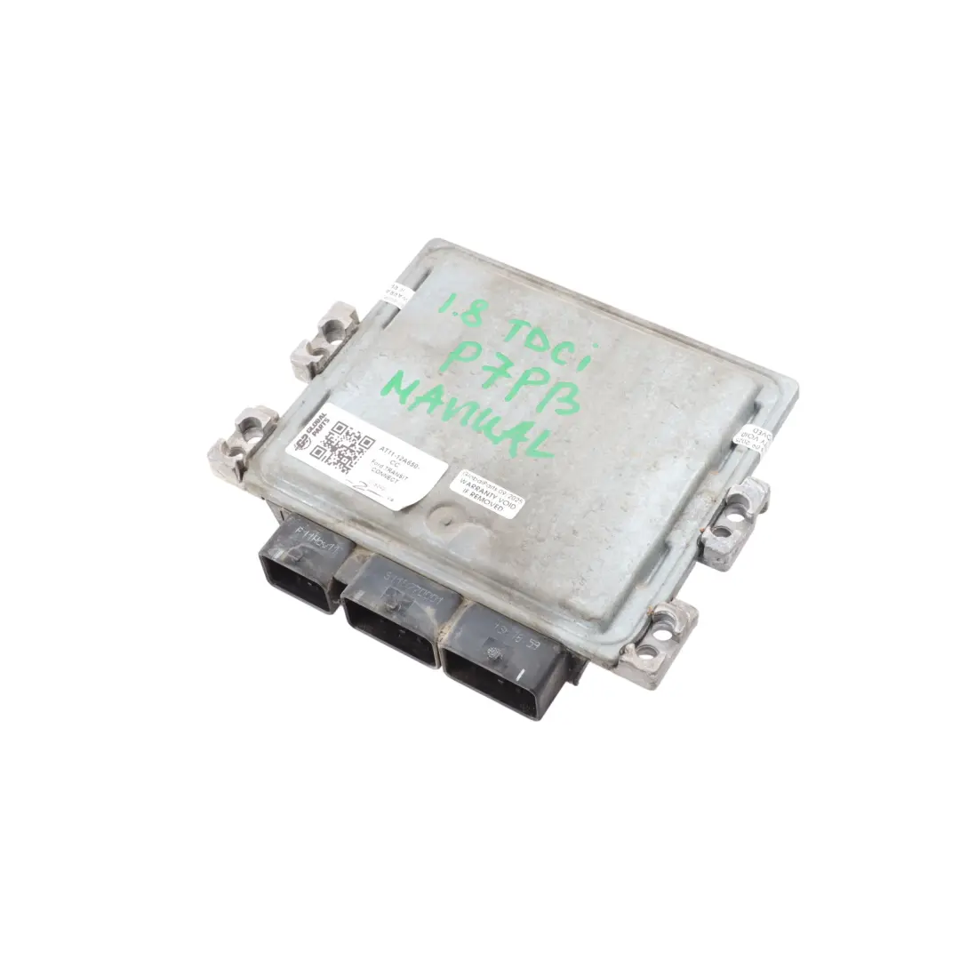 P7PB 75HP Engine Control ECU Manual to Ford Transit Connect 1.8 TDCi with Part number AT11-12A650-CC Ford Transit Connect 1.8 TDCi P7PB 75HP Engine Control ECU Manual - SKU AT11-12A650-CC - Part number AT11-12A650-CC