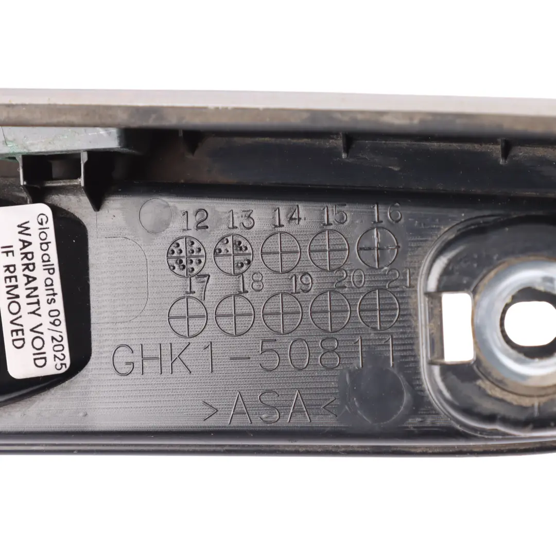 Mazda 6 Mk3 Rear Tailgate Trim Cover Panel Handle Chrome to with Part number GHK1-50811 Mazda 6 Mk3 Rear Tailgate Trim Cover Panel Handle Chrome - SKU GHK1-50811 - Part number GHK1-50811