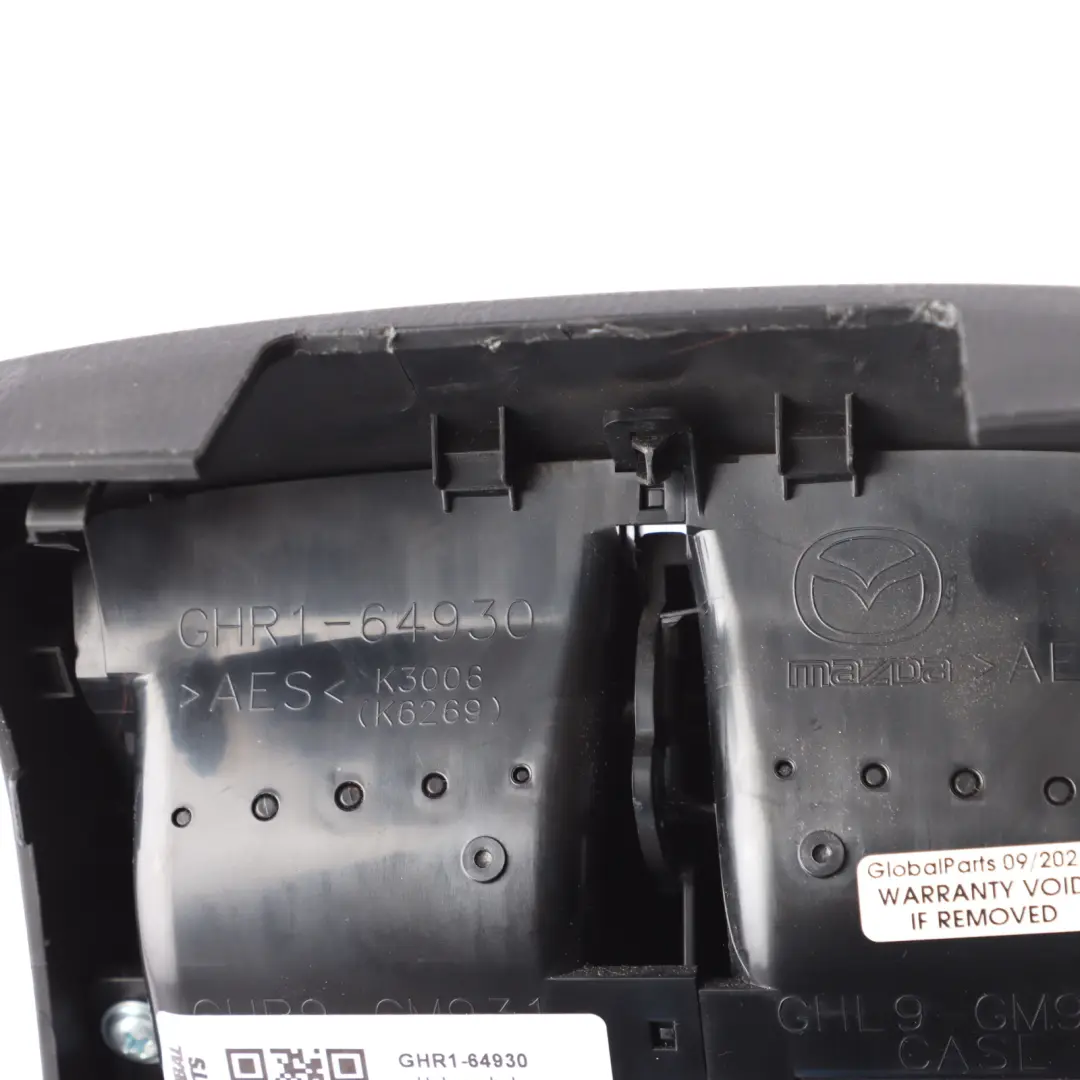 Mk3 GJ Centre Console Rear Air Vent Grill Panel Cover Trim to Mazda 6 with Part number GHR1 Mazda 6 Mk3 GJ Centre Console Rear Air Vent Grill Panel Cover Trim - SKU GHR1-64930 - Part number GHR1