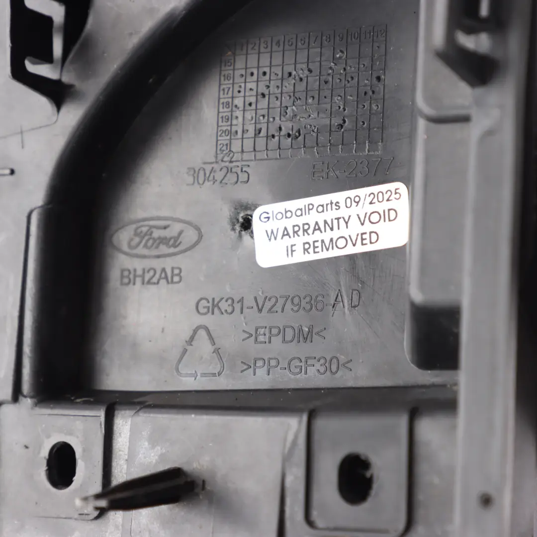 Ford Transit Mk8 On Fuel Filler Flap Cap Panel Frozen White Z2 GK31V27936AD - SKU GK31-V27936-AD-FW - Part number GK31-V27936-AD