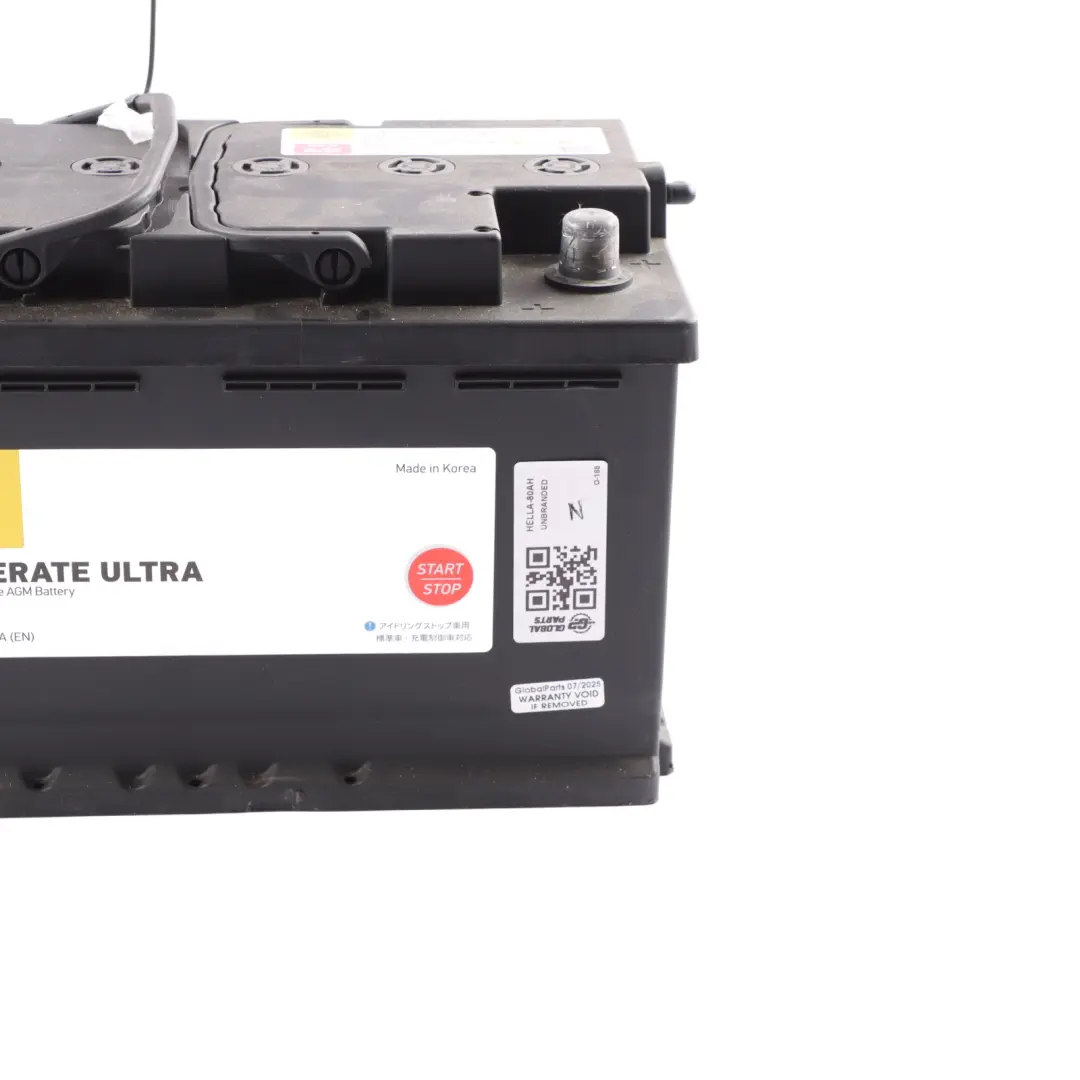 HELLA XCelerate Ultra AGM Start Stop Car Battery 80Ah 800A 12V to Audi Q3 8U Q5 8R with Part number 8EB354810021 Audi Q3 8U Q5 8R HELLA XCelerate Ultra AGM Start Stop Car Battery 80Ah 800A 12V - SKU HELLA-80AH - Part number 8EB354810021