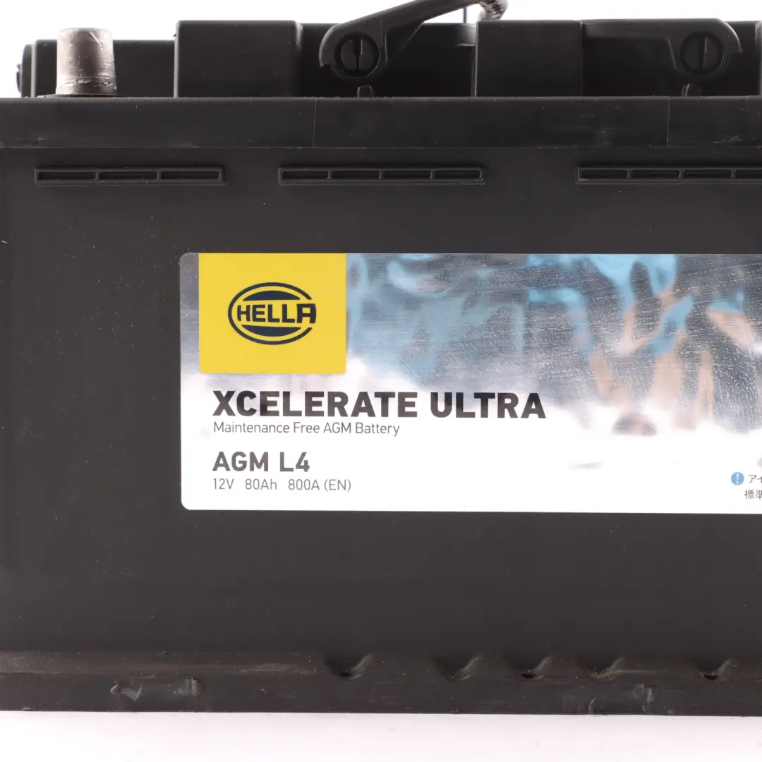 HELLA XCelerate Ultra AGM Start Stop Car Battery 80Ah 800A 12V to Audi Q3 8U Q5 8R with Part number 8EB354810021 Audi Q3 8U Q5 8R HELLA XCelerate Ultra AGM Start Stop Car Battery 80Ah 800A 12V - SKU HELLA-80AH - Part number 8EB354810021