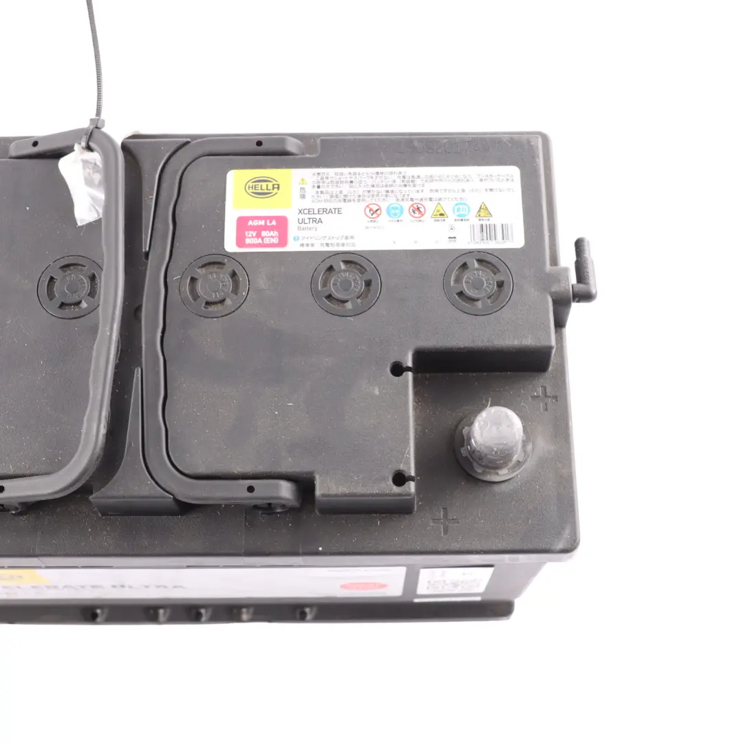 HELLA XCelerate Ultra AGM Start Stop Car Battery 80Ah 800A 12V to Audi Q3 8U Q5 8R with Part number 8EB354810021 Audi Q3 8U Q5 8R HELLA XCelerate Ultra AGM Start Stop Car Battery 80Ah 800A 12V - SKU HELLA-80AH - Part number 8EB354810021