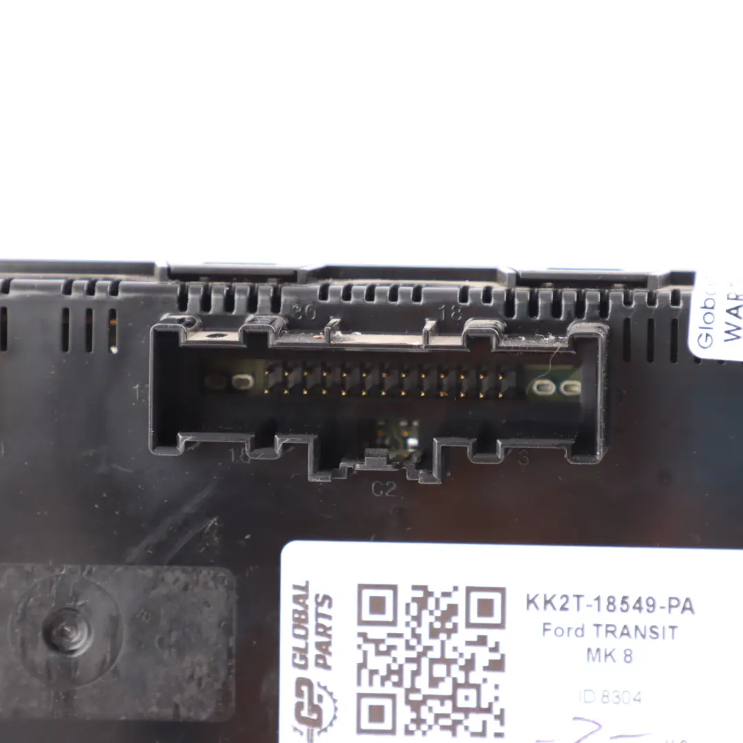 Mk8 Heater Climate Air Con A/C Control Unit Panel to Ford Transit with Part number KK2T-18549-PA Ford Transit Mk8 Heater Climate Air Con A/C Control Unit Panel - SKU KK2T-18549-PA - Part number KK2T-18549-PA