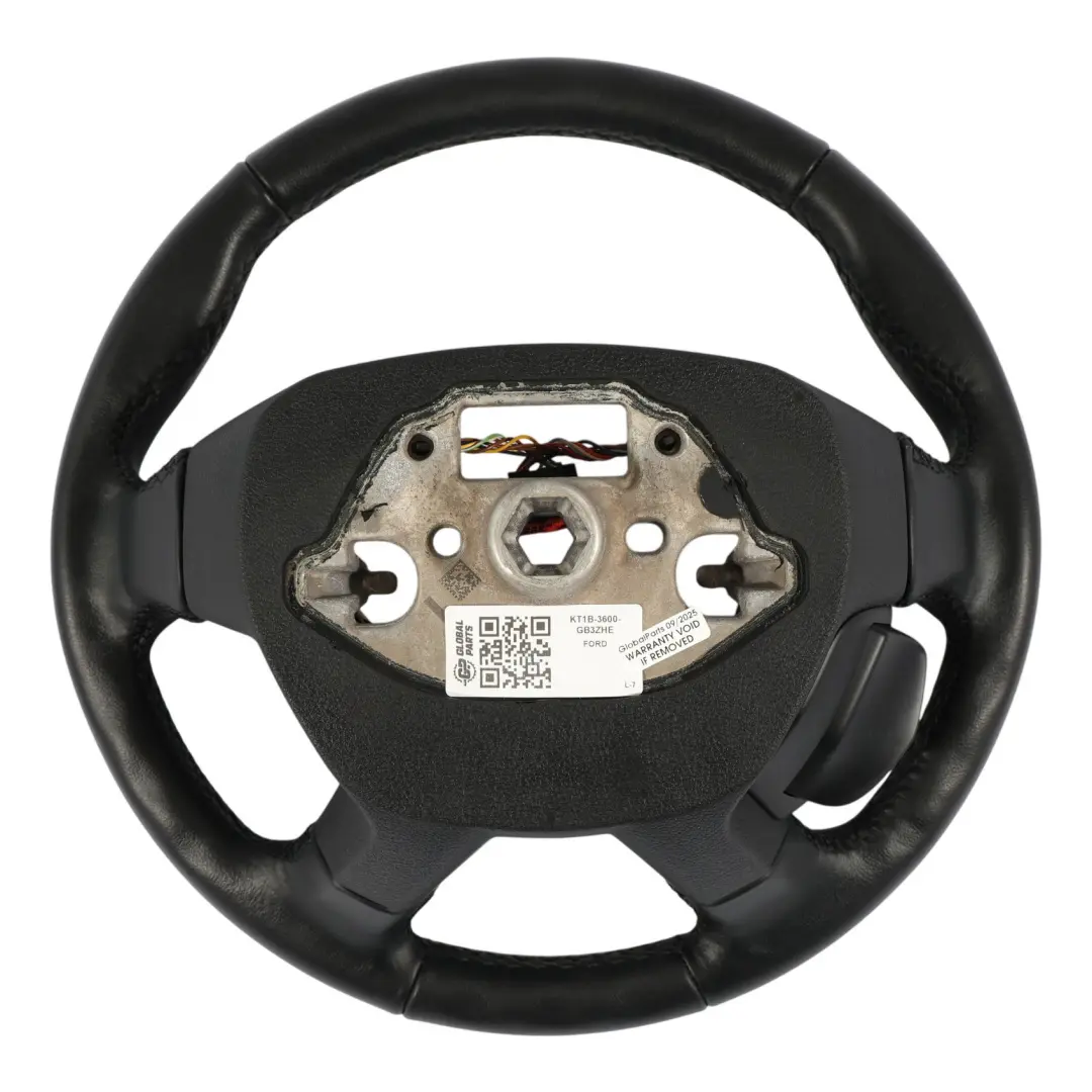 Mk2 Volante Cuero Negro para Ford Transit Connect con número de pieza KT1B-3600-GB3ZHE Ford Transit Connect Mk2 Volante Cuero Negro - SKU KT1B-3600-GB3ZHE - Número de pieza KT1B-3600-GB3ZHE