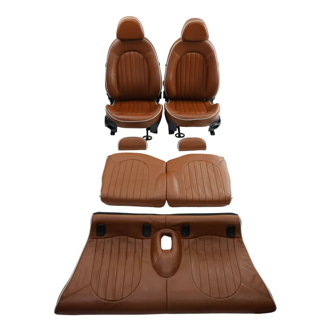 Mini R52 Riscaldato Sport Malto Marrone Pelle Inglese Sedili Sidewalk - SKU R52 Sport Leather Seats-1 - Numero di parte R52 Sport Leather Seats-1