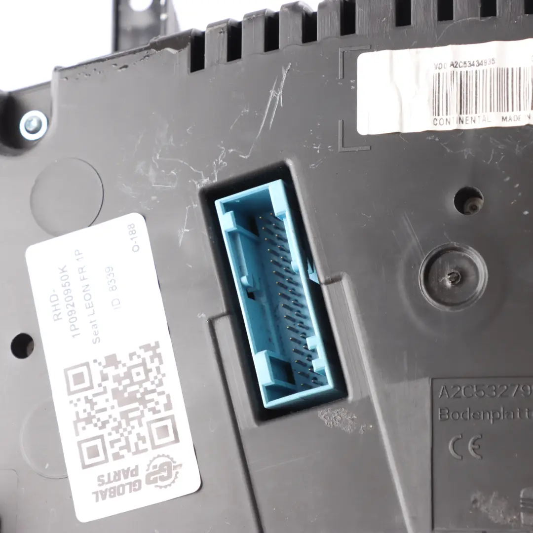 Mk2 1P Altea 5P Instrument Cluster Clocks Diesel Automatic to Seat Leon with Part number 1P0920950K Seat Leon Mk2 1P Altea 5P Instrument Cluster Clocks Diesel Automatic - SKU RHD-1P0920950K - Part number 1P0920950K