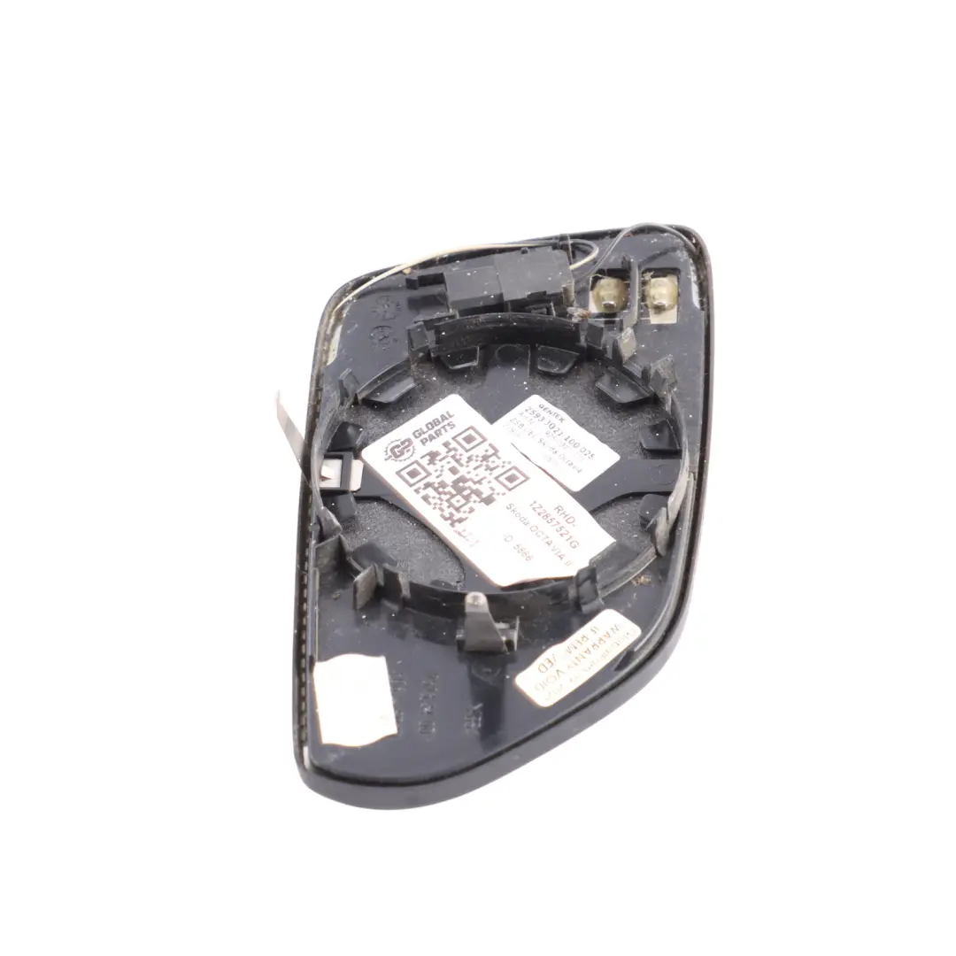 Mk2 II Wing Mirror Glass Auto Dimming Left N/S to Skoda Octavia with Part number 1Z2857521G Skoda Octavia Mk2 II Wing Mirror Glass Auto Dimming Left N/S - SKU RHD-1Z2857521G - Part number 1Z2857521G