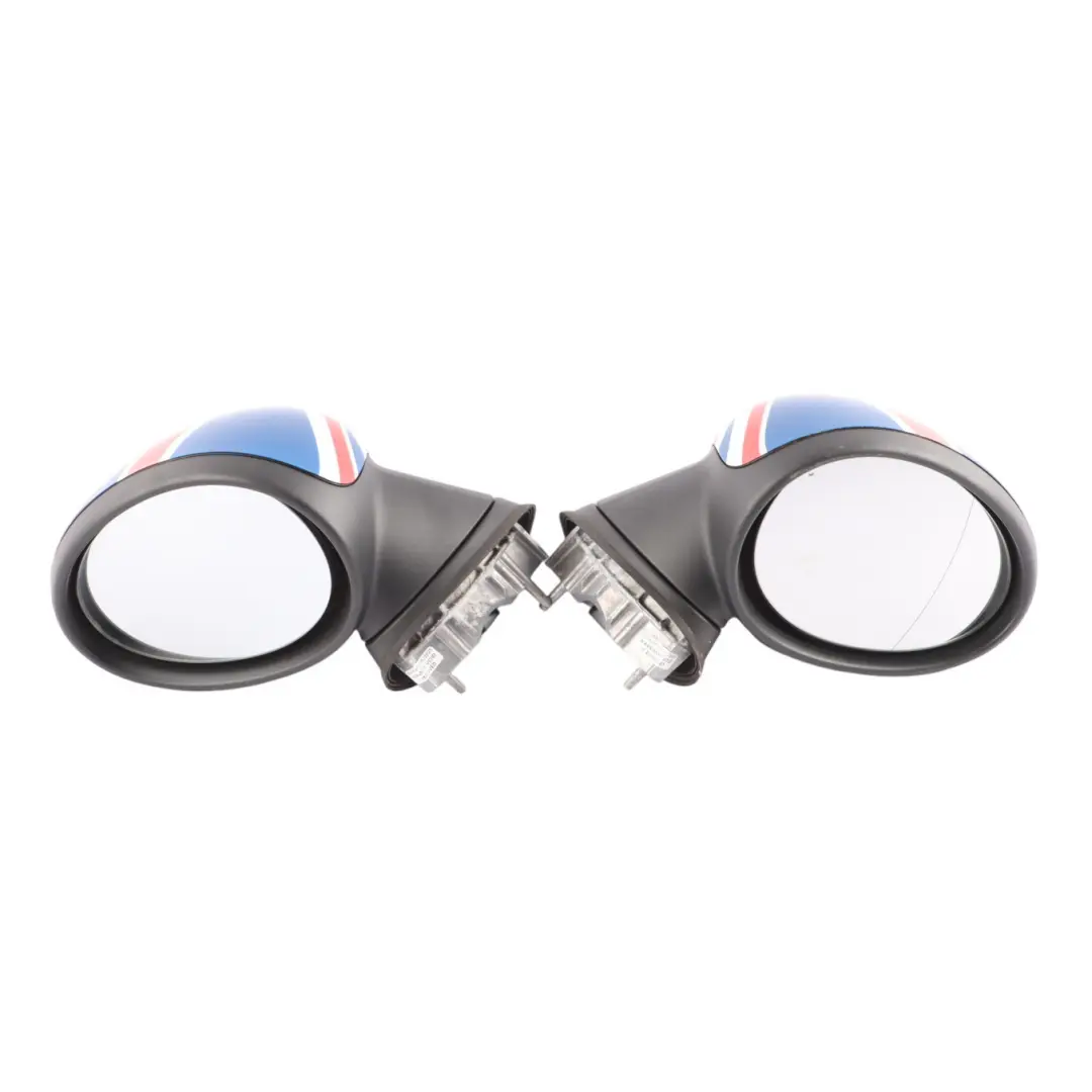 Left Right Door Wing Mirror Heated N/O/S Union Jack Set to Mini Cooper R55 R56 with Part number 2755637 2755638 Mini Cooper R55 R56 Left Right Door Wing Mirror Heated N/O/S Union Jack Set - SKU RHD-2755637-2755638-UK - Part number 2755637 2755638