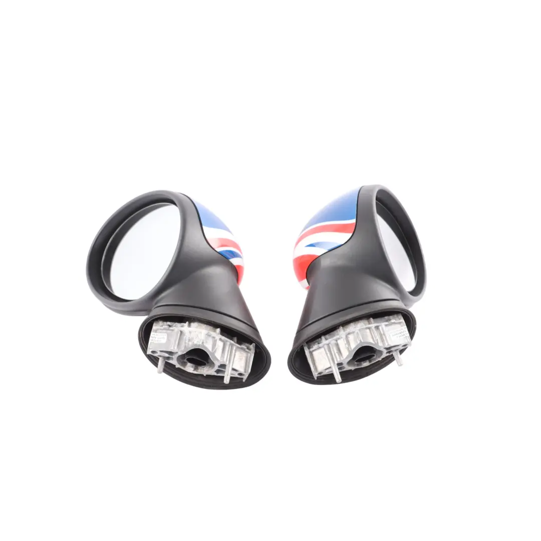 Mini Cooper R55 R56 Left Right Door Wing Mirror Heated N/O/S Union Jack Set - SKU RHD-2755637-2755638-UK - Part number 2755637 2755638