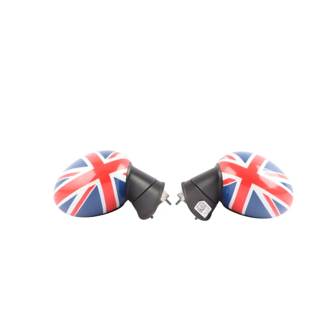 Left Right Door Wing Mirror Heated N/O/S Union Jack Set to Mini Cooper R55 R56 with Part number 2755637 2755638 Mini Cooper R55 R56 Left Right Door Wing Mirror Heated N/O/S Union Jack Set - SKU RHD-2755637-2755638-UK - Part number 2755637 2755638