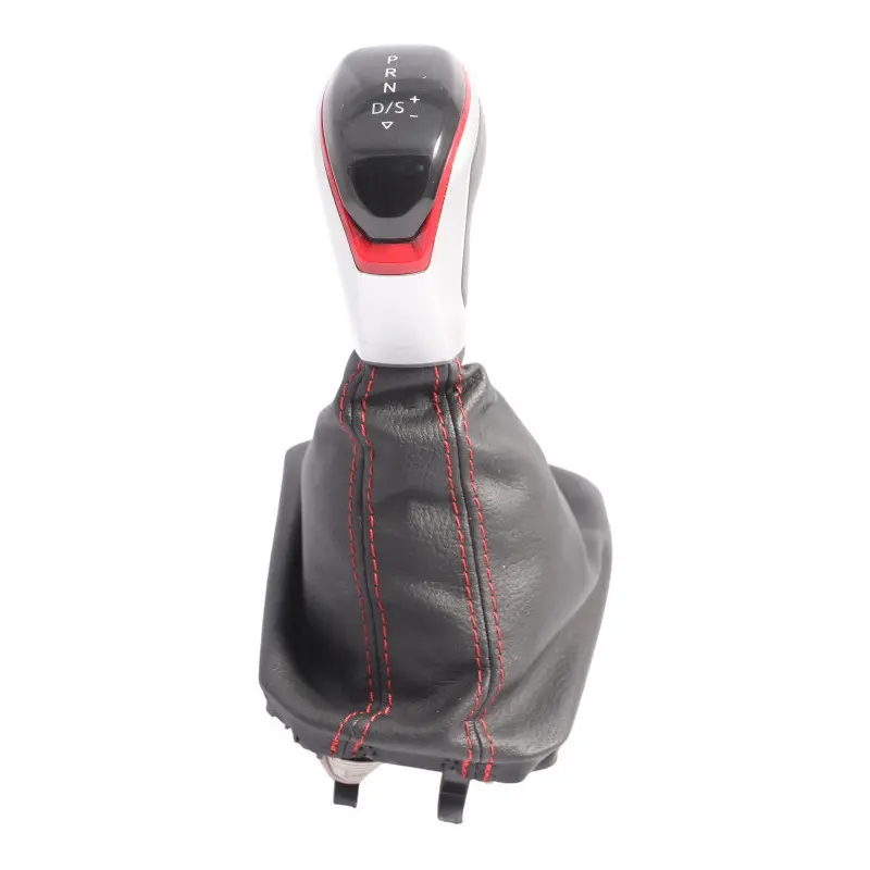 Volkswagen Polo GTI Mk6 AW Gear Shifter Knob Lever DSG Black Red - SKU RHD-2G2713203N - Part number 2G2713203N