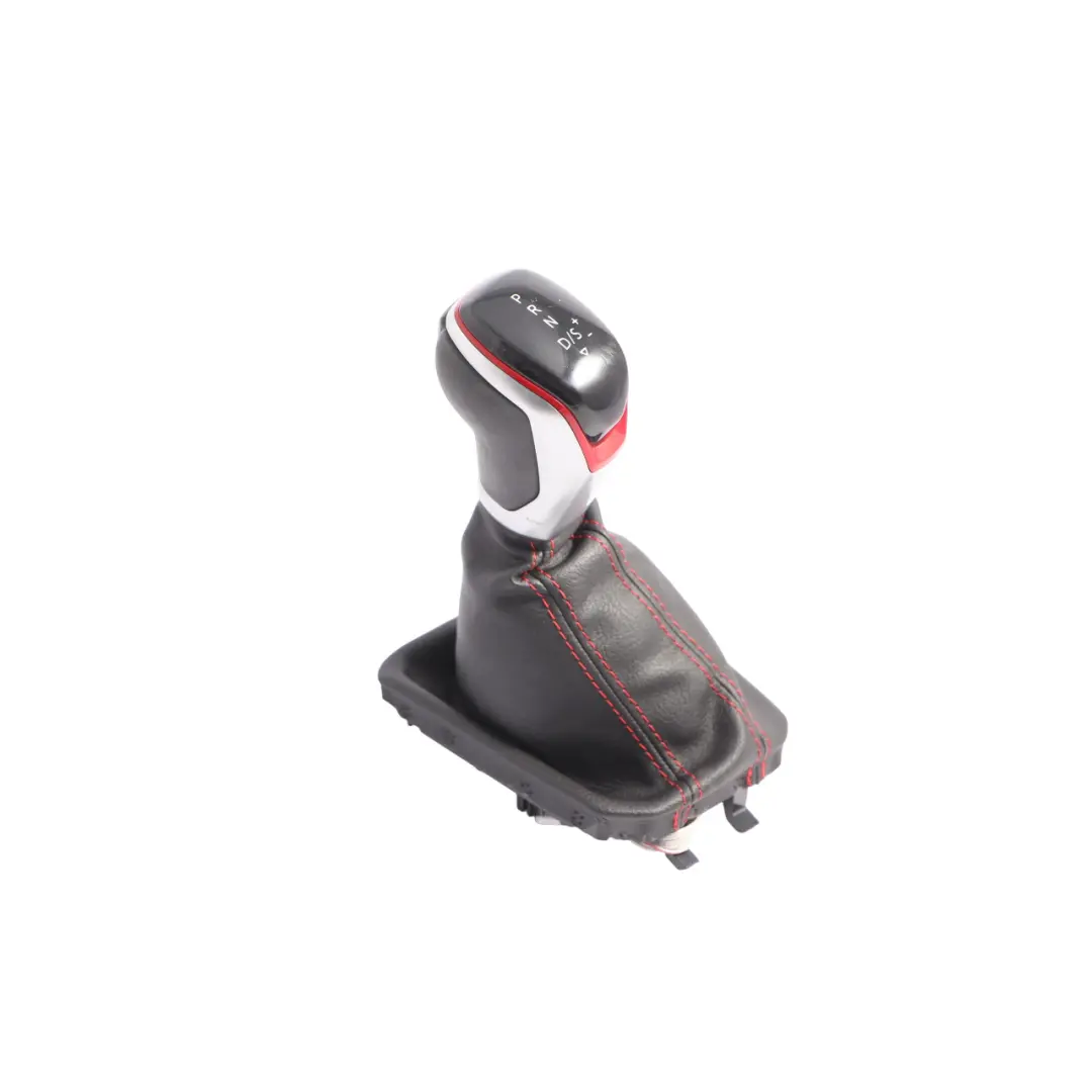 Volkswagen Polo GTI Mk6 AW Gear Shifter Knob Lever DSG Black Red - SKU RHD-2G2713203N - Part number 2G2713203N