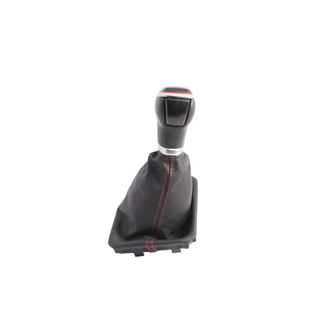 Volkswagen Polo GTI Mk6 AW Gear Shifter Knob Lever DSG Black Red - SKU RHD-2G2713203N - Part number 2G2713203N