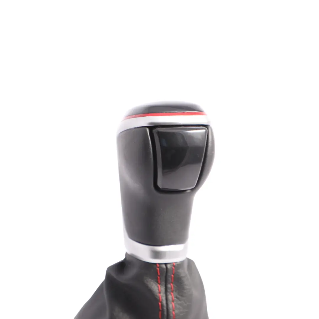Volkswagen Polo GTI Mk6 AW Gear Shifter Knob Lever DSG Black Red - SKU RHD-2G2713203N - Part number 2G2713203N