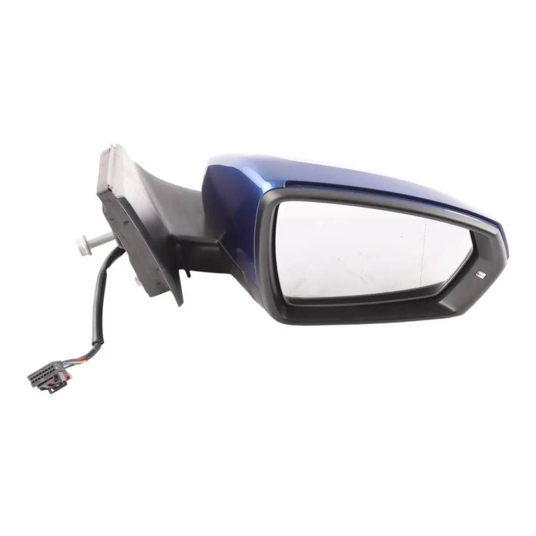 Mk6 AW Door Wing Mirror Right O/S Reef Blue - B5K to Volkswagen Polo GTI with Part number 2G2857508R Volkswagen Polo GTI Mk6 AW Door Wing Mirror Right O/S Reef Blue - B5K - SKU RHD-2G2857508R-REB - Part number 2G2857508R