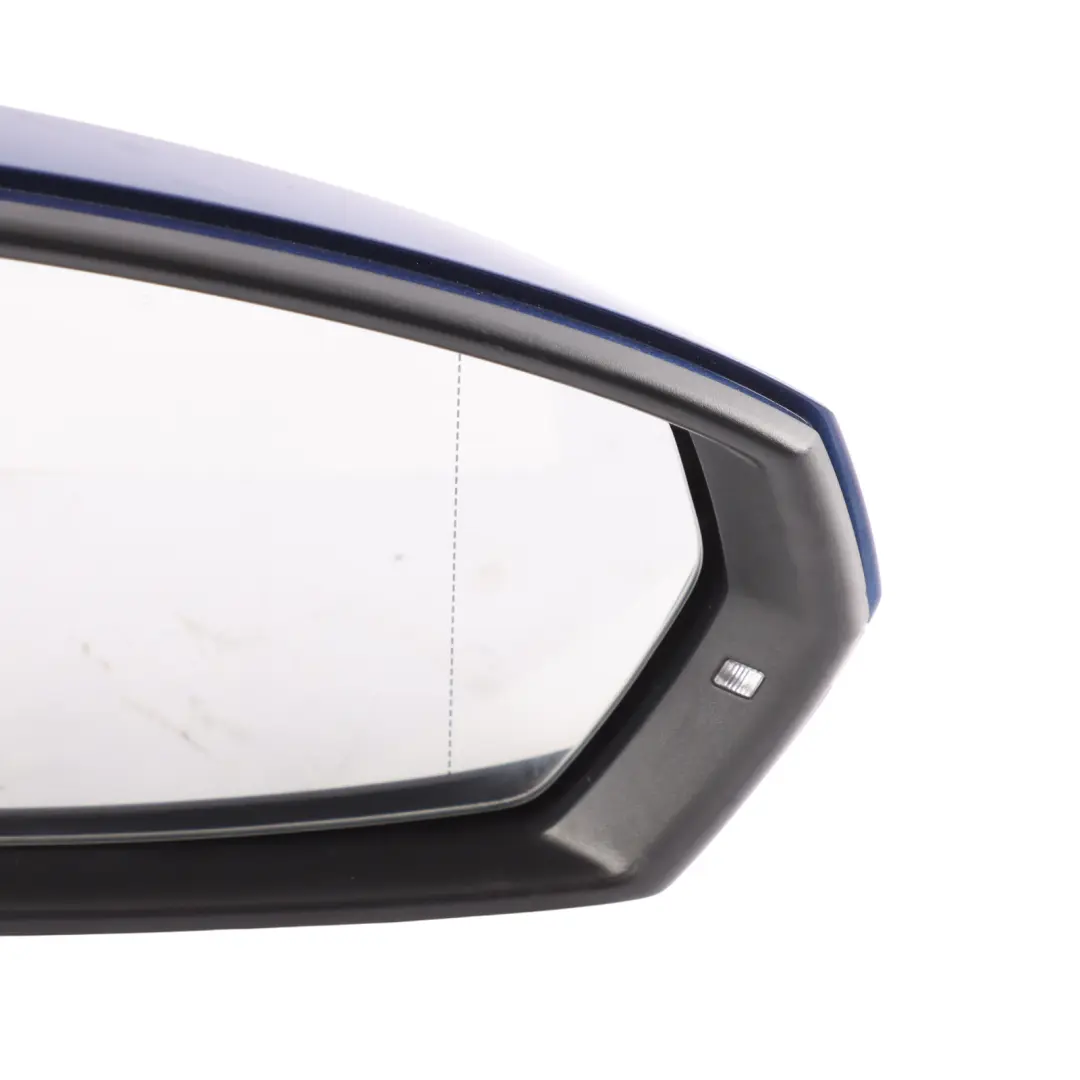Volkswagen Polo GTI Mk6 AW Door Wing Mirror Right O/S Reef Blue - B5K - SKU RHD-2G2857508R-REB - Part number 2G2857508R
