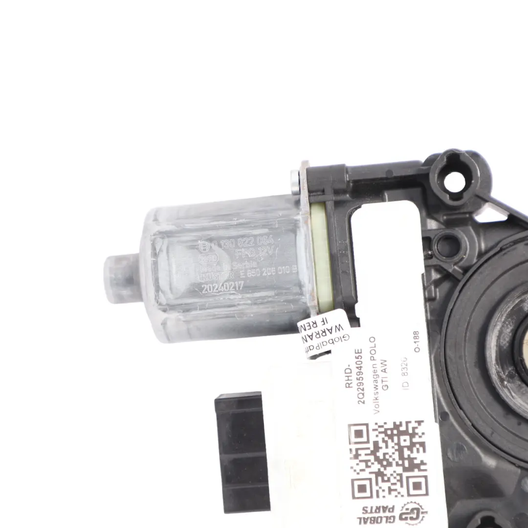 Volkswagen Polo Mk6 AW Front Door Window Lifter Motor Driver's Side - SKU RHD-2Q2959405E - Part number 2Q2959405E