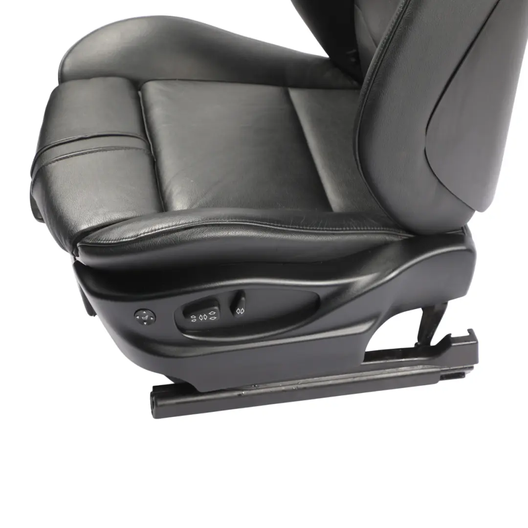 Front Left N/S Heated Memory Leather Nevada Black to BMW X3 E83 LCI Sport Seat with Part number 3454332 BMW X3 E83 LCI Sport Seat Front Left N/S Heated Memory Leather Nevada Black - SKU RHD-3454332-3 - Part number 3454332