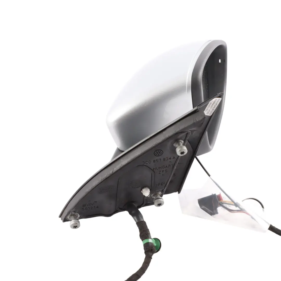 Volkswagen Passat B7 Door Wing Mirror Auto Dimming Right O/S Reflex Silver - A7W - SKU RHD-3AC857508F-RES - Part number 3AC857508F