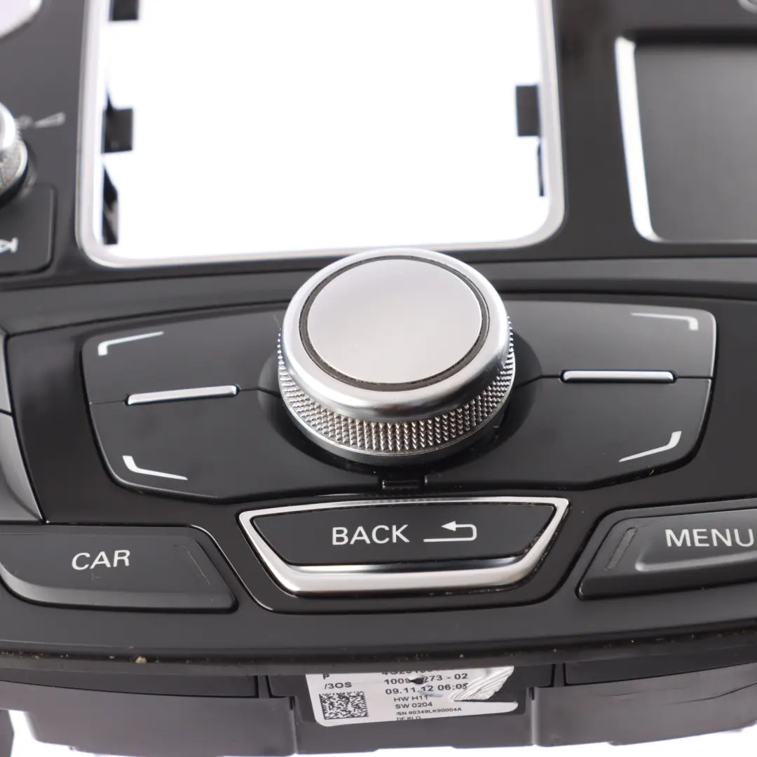 Audi A7 4G A6 C7 MMI Centre Console Multimedia Sat Nav Switch Panel - SKU RHD-4G2919610C-1 - Part number 4G2919610C