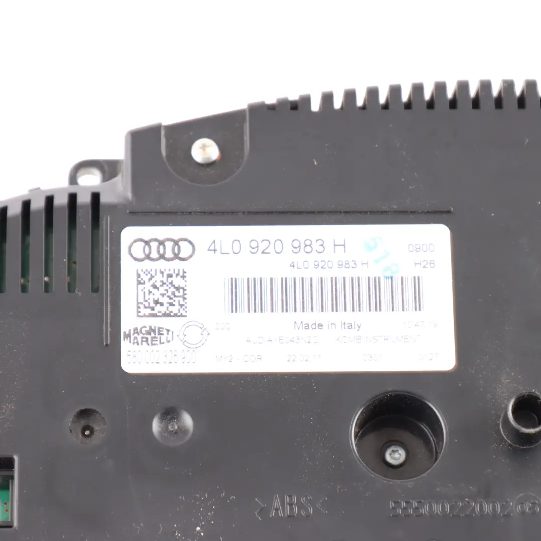 Speedometer Instrument Cluster Clocks Diesel Automatic to Audi Q7 4L with Part number 4L0920983H Audi Q7 4L Speedometer Instrument Cluster Clocks Diesel Automatic - SKU RHD-4L0920983H - Part number 4L0920983H