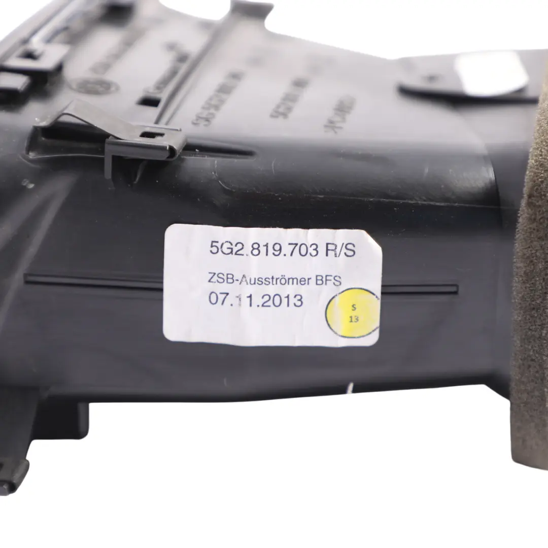 Volkswagen Golf Mk7 Dashboard Air Vent Air Duct Front Passenger Side - SKU RHD-5G2819703R - Part number 5G2819703R