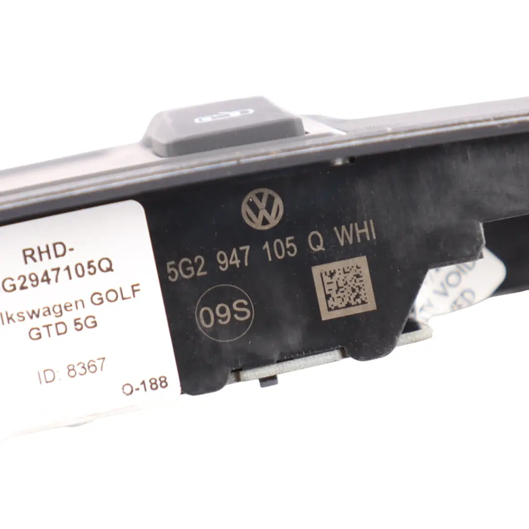 5G Headliner Courtesy Interior Reading Light Lamp to VW Volkswagen Golf with Part number 5G2947105Q VW Volkswagen Golf 5G Headliner Courtesy Interior Reading Light Lamp - SKU RHD-5G2947105Q - Part number 5G2947105Q