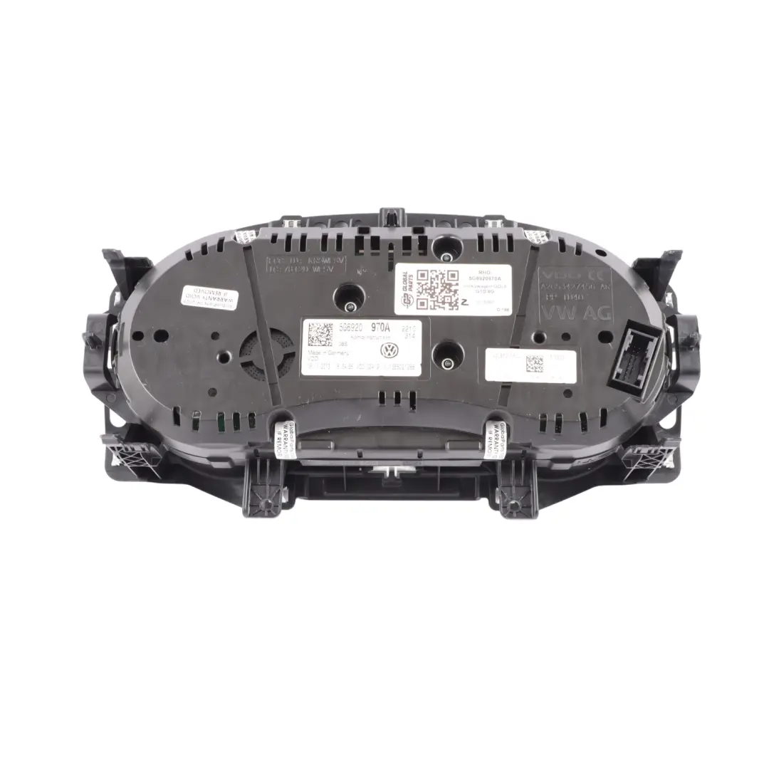 Instrument Cluster Speedo Clocks Diesel Manual 5K0920960G to VW Volkswagen Golf Mk7 with Part number 5G6920970A VW Volkswagen Golf Mk7 Instrument Cluster Speedo Clocks Diesel Manual 5K0920960G - SKU RHD-5G6920970A - Part number 5G6920970A