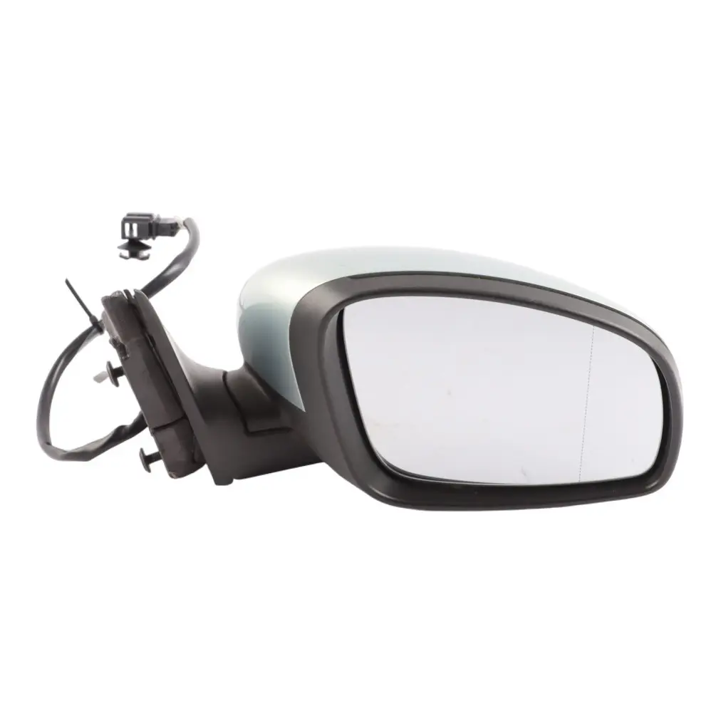 Door Wing Mirror Right O/S Outside Arctic Green Metallic - 8B to Skoda Fabia 5J with Part number 5J2857508E Skoda Fabia 5J Door Wing Mirror Right O/S Outside Arctic Green Metallic - 8B - SKU RHD-5J2857508E-ARG - Part number 5J2857508E
