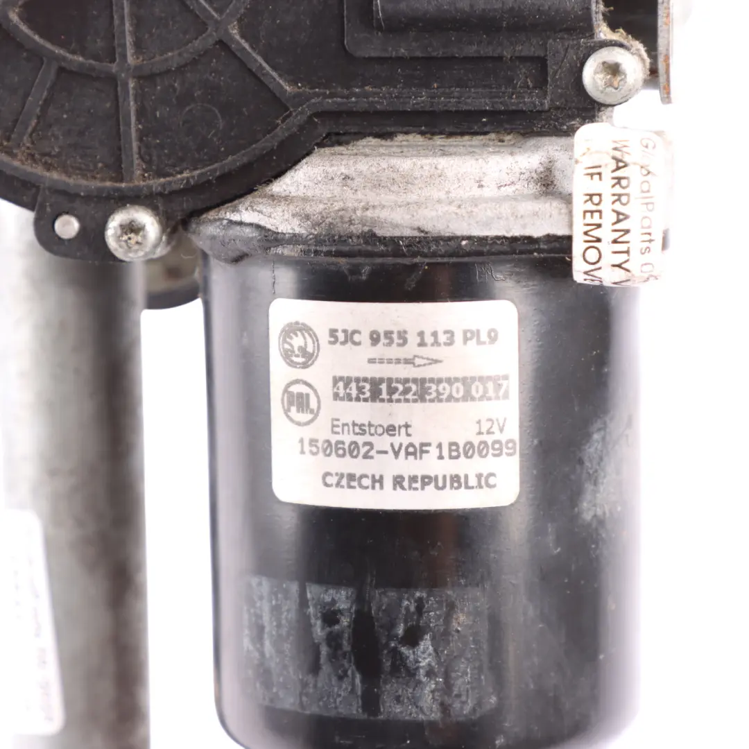 Mk3 Front Windscreen Wiper Motor Linkage to Skoda Rapid NH1 Fabia with Part number 5JC955113 Skoda Rapid NH1 Fabia Mk3 Front Windscreen Wiper Motor Linkage - SKU RHD-5JC955113 - Part number 5JC955113