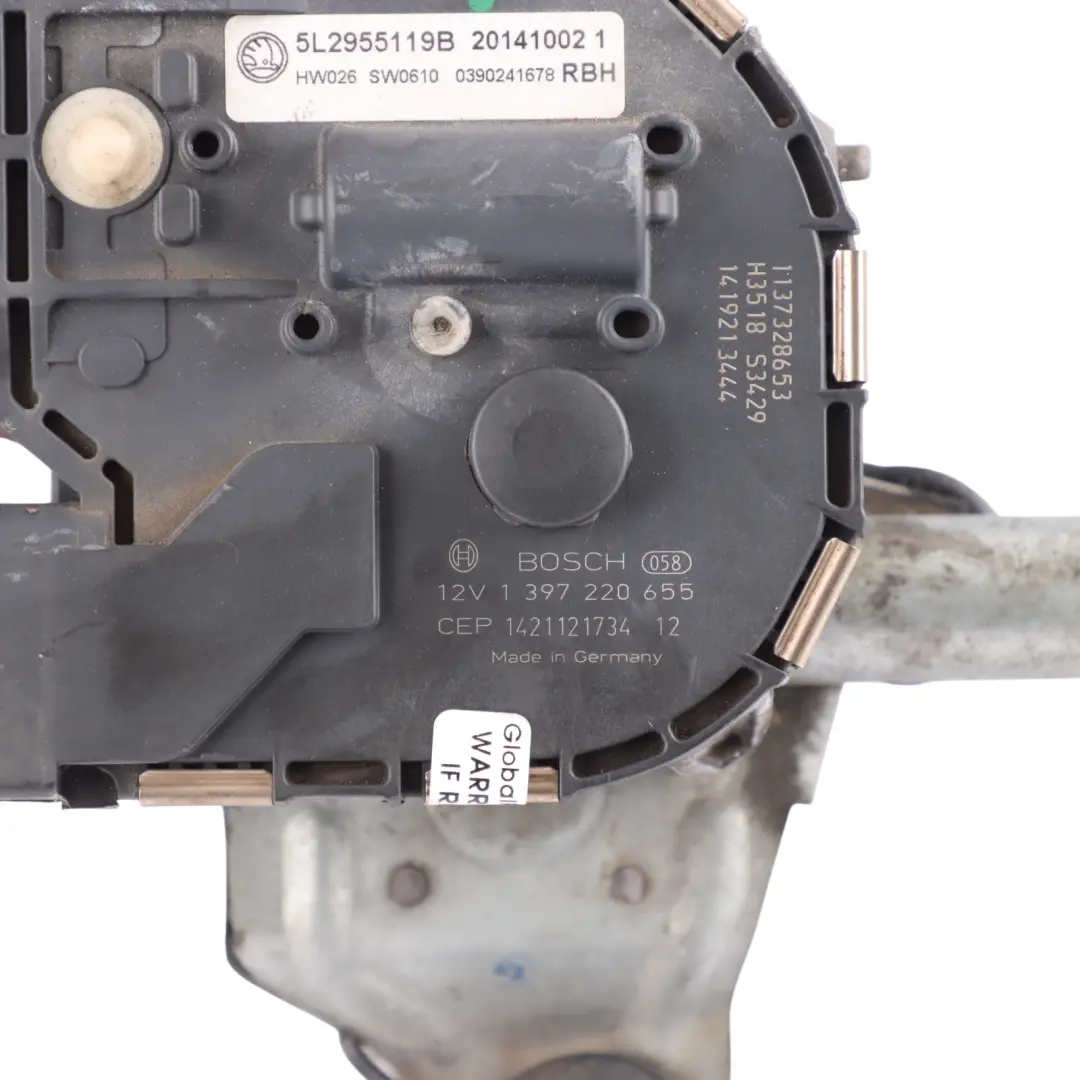 Windscreen Wiper Windshield Cleaning Motor Drive Unit 5L2955119B to Skoda Yeti 5L with Part number 5L2955023A Skoda Yeti 5L Windscreen Wiper Windshield Cleaning Motor Drive Unit 5L2955119B - SKU RHD-5L2955023A - Part number 5L2955023A