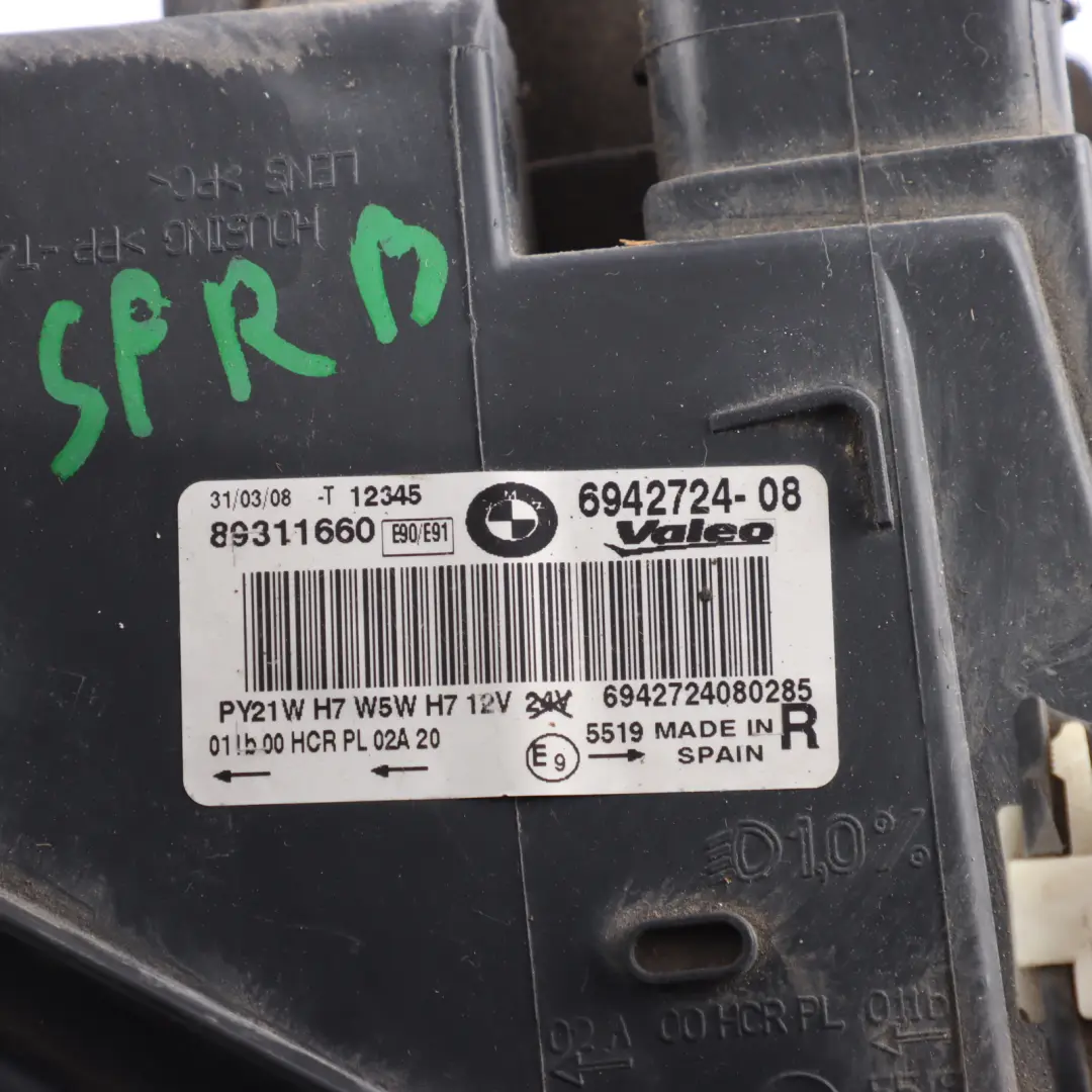 BMW E90 E91 Headlight Headlamp Right Driver's Side O/S Valeo - SKU RHD-6942724-1 - Part number 6942724