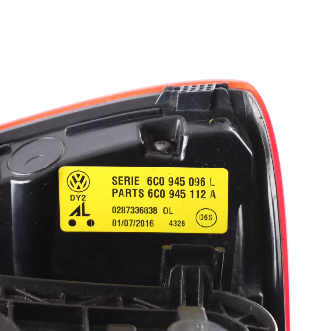 VW Volkswagen Polo 6R Rear Tail Light Right O/S Lamp Side Panel - SKU RHD-6C0945096L - Part number 6C0945096L