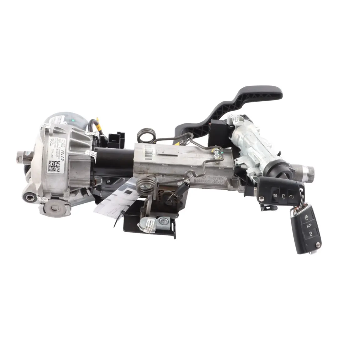 Seat Ibiza 6J IV Steering Column Motor Ignition Keys Set ECU - SKU RHD-6C2423510BL - Part number 6C2423510BL