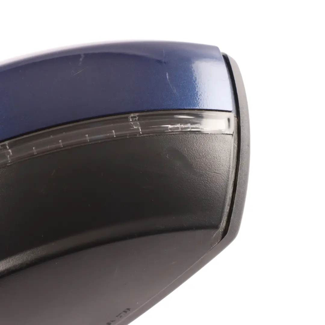 Volkswagen Polo 6R Door Wing Mirror Heated Electric Left N/S Shadow Blue - D5Q - SKU RHD-6R2857507R-SHBL - Part number 6R2857507R