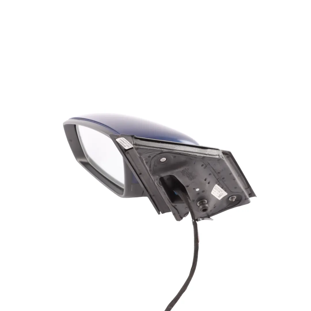 Volkswagen Polo 6R Door Wing Mirror Heated Electric Left N/S Shadow Blue - D5Q - SKU RHD-6R2857507R-SHBL - Part number 6R2857507R